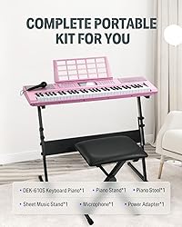 Donner Keyboard Piano 61 Key, Electric Keyboard Kit