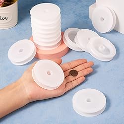 Craftdady 50Pcs Empty Plastic Wire Spools 2.64" in