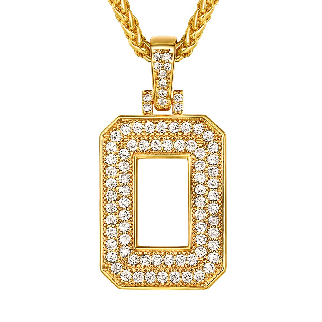 Richsteel Initial Necklace Bling Jewellery For Men Chains O Letter With Pendant Necklaces — image 1