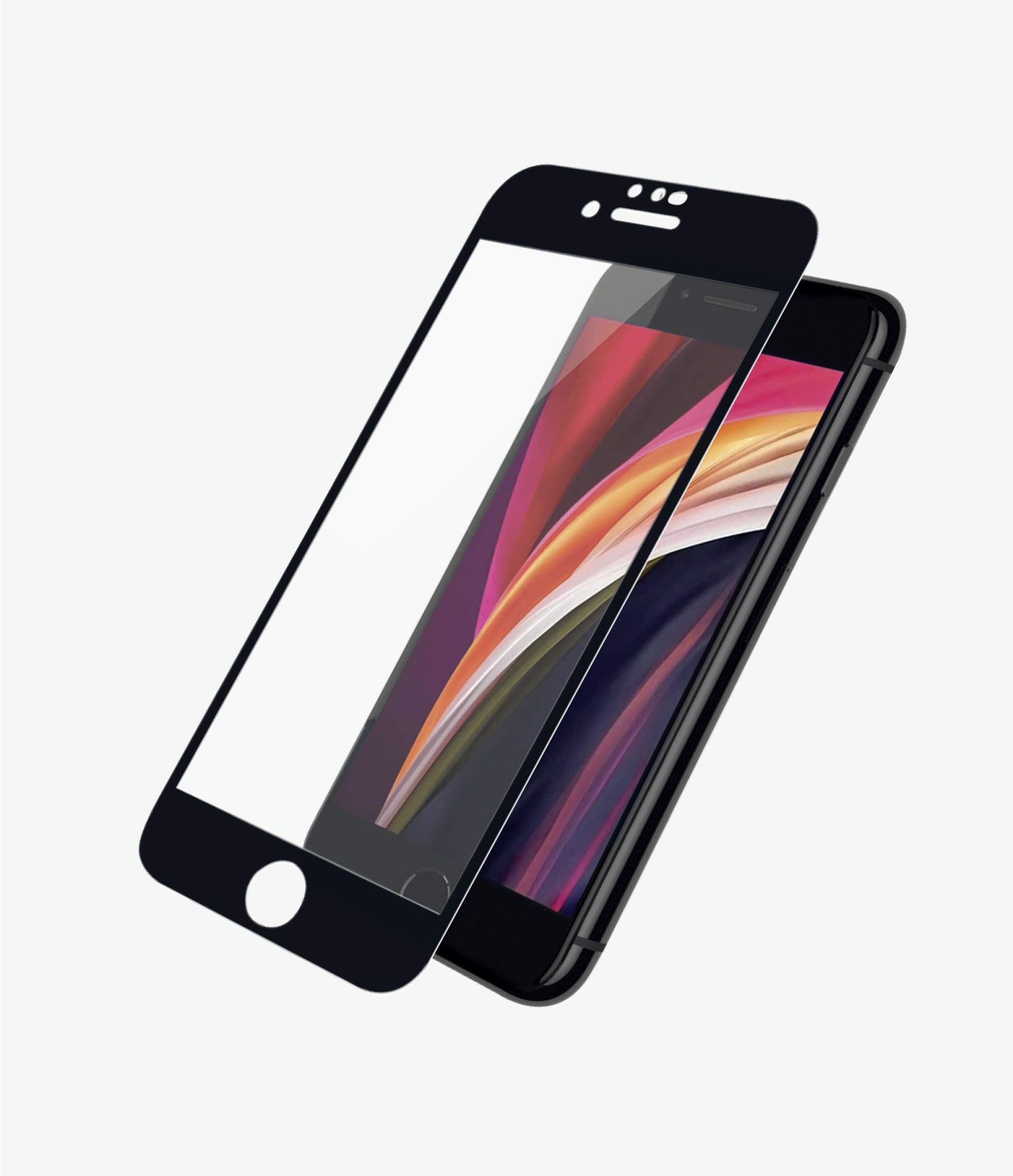 Panzer Glass For iPhone 6/7/8/SE 2020, CF, Black - Suitable for iPhone 6, iPhone 7, iPhone 8, iPhone SE 20, 2679, Black
