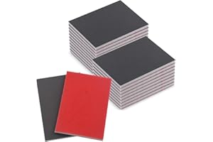 LOUZAGO 20 Pcs 800 Grit Sanding Sponge, Wet Dry Sanding Block Sandpaper Sponge, Soft Foam Sand Block Washable & Reusable Sanding Pads for Metal Wood Drywall Polishing