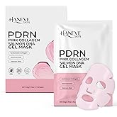 Haneve Skin PDRN Pink Collagen Gel Mask – Salmon DNA, Hydrolyzed Collagen & Niacinamide – Hydrating & Moisturizing Facial Sheet Mask for Radiance and Skin Barrier Support – 5-Pack
