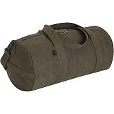 Rothco Waxed Canvas Shoulder Duffle Bag (Olive Drab, 19 inch)