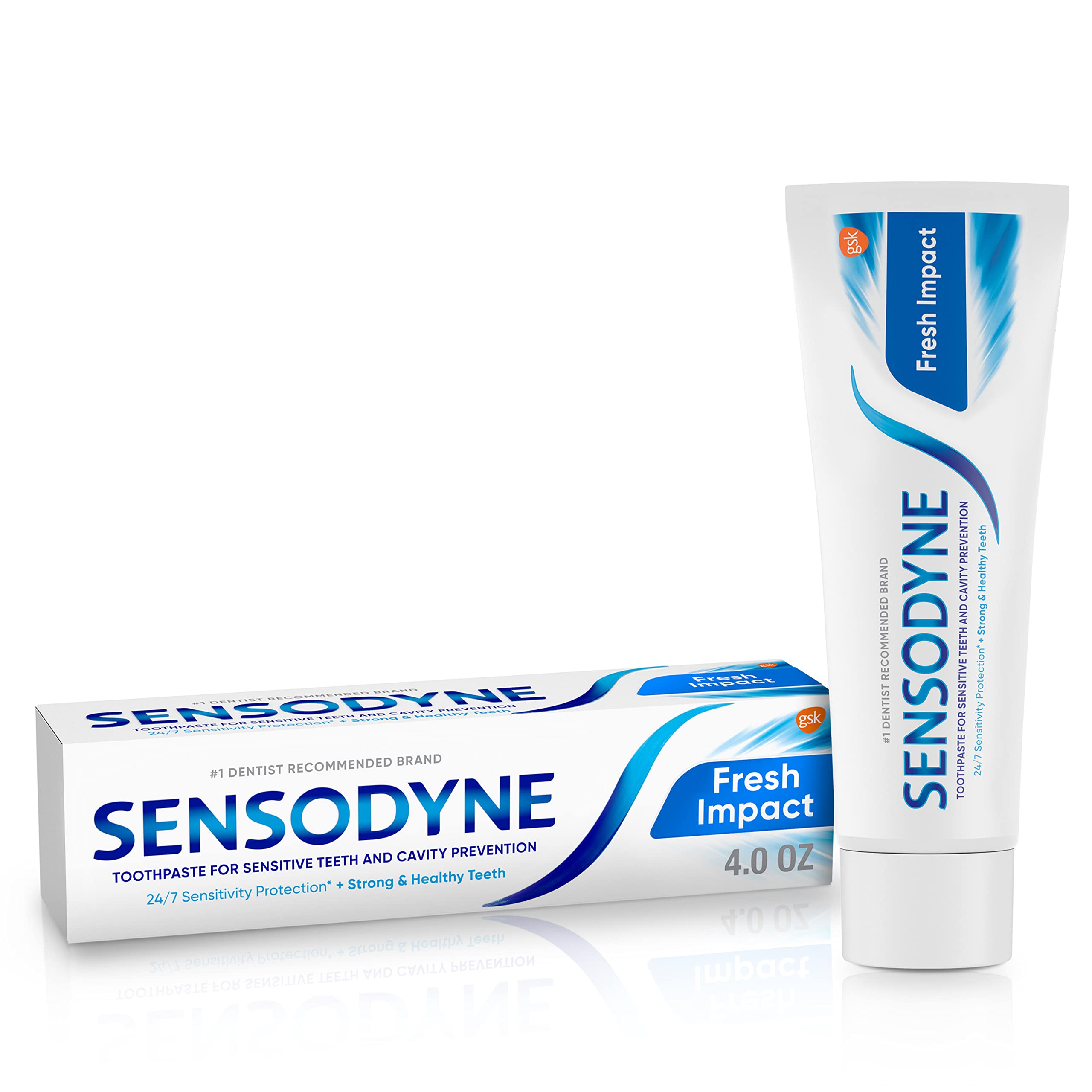 Sensodyne Fresh Impact Cavity Prevention and Sensitivity Relief Toothpaste - 4 Ounces