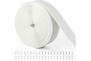 2" Wide Vinyl Straps for Patio Chairs Repair, COITEK 20FT Long Patio Garden Furniture Replacement Straps+ 40 Free Rivets for Outdoor Lawn Furniture Chaise Lounge Repair (White)