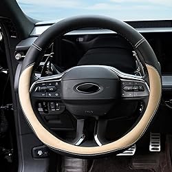 Valleycomfy Microfiber Leather Steering Wheel