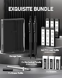 Four Candies 2PCS Metal Mechanical Pencils Set with