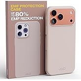 WAVEBLOCK EMF Protection Silicone iPhone Case Compatible with iPhone 17 Pro Max, Radiation Blocker, 5G Shield Reduction, Lightweight, USA Patented and Tested in FCC Lab, Stone