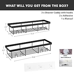 Moforoco Shower Caddy Shelf Organizer Rack, Self