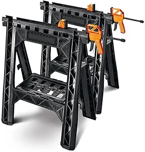 NTM HL4020-HD MM Folding Sawhorse (2 Pack) - - Amazon.com