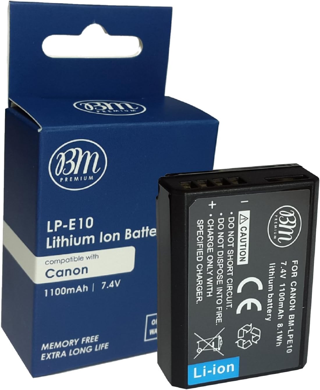 BM Premium 2-Pack of LP-E10 Batteries for Canon EOS Rebel T3, T5, T6, T7, Kiss X50, Kiss X70, EOS 1100D, EOS 1200D, EOS 1300D, EOS 2000D Digital Camera : Camera & Photo
