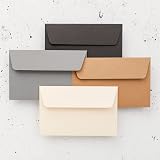 Clairefontaine 5631C Pack of 20 Self-Adhesive Envelopes 9x14cm Dark Grey view 6
