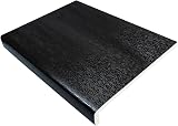 Eurocell 225mm Black Ash UPVC Window Board Cill Cover 1.25m 9mm Thick Plastic view 1