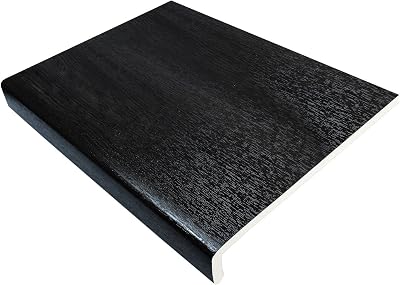 Eurocell 225mm Black Ash UPVC Window Board Cill Cover 1.25m 9mm Thick Plastic