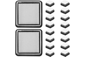 SEWACC 18pcs Uninked Mini Felt Stamp Pads 3x3cm Blank Craft Ink Pads for DIY Scrapbooking, Stamping,