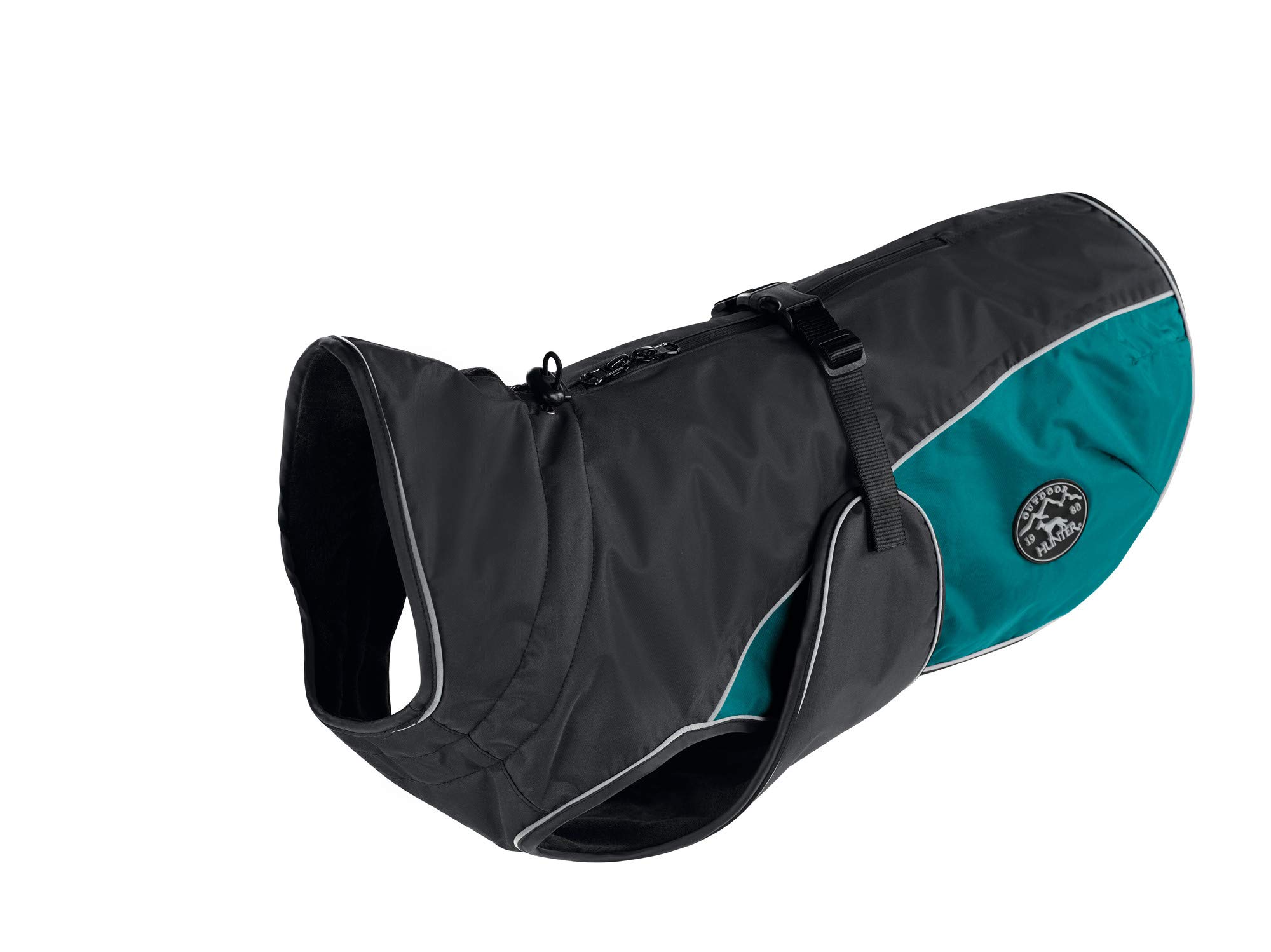 HUNTER Dog Coat Uppsala Cozy, 50 cm anthracite/teal