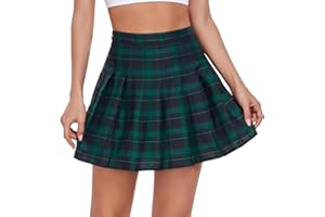 TIVIFOX Pleated Skirts for Women Tennis Skirt with Shorts High Waisted Mini Skirt Athletic Golf Skirts Uniform Cheer Dress