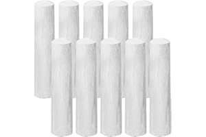 YWMIGL 10 Pcs Sidewalk Chalks for Kids Non Toxic Jumbo Chalk for Party Gift Outdoor Art Classroom Play Painting (White)