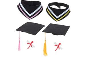 BESPORTBLE Bear Doll Graduation Cap and Gown Set for 30cm Plush Stuffed Animal Replaceable Graduation Costume
