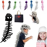 Dinosaur Skeleton Costume,Realistic Dinosaur Skeleton Costume Set | Dinosaur Outfit For Halloween Cosplay Props, Huggable Softness Skeleton Costume For Dress-Up, Parties & Photos