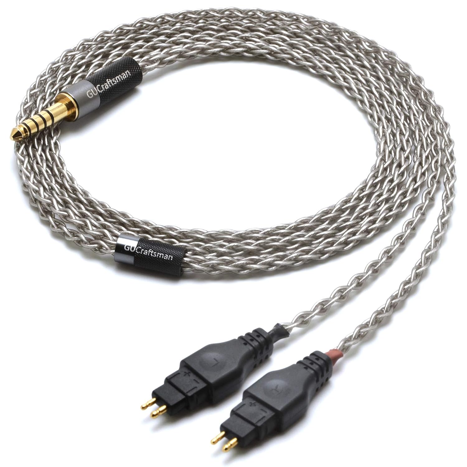 GUCraftsman 6N Single Crystal Silver Upgrade Headphones Cable 4.4mm/2.5mm/4Pin XLR