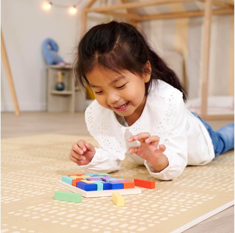 – Games – Juego de moldes con Marco de Madera, 30 Piedras Formas para clasificar, tamaño Incluyendo Marco 13,5 x 17 cm, Madera de Abedul, a Partir de 3 años