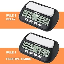 Feiyasi Digital Chess Clock Timer, Portable Digital