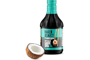 Naked & Saucy Reduced Sugar Coconut Aminos, Soy Sauce Substitute, Gluten-Free, Soy-Free, Vegan, Paleo, 31 fl oz