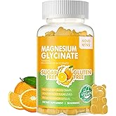 90 CT Magnesium Glycinate Gummies 1000mg - Sugar Free Magnesium Potassium Supplement with Vitamin D, B6, CoQ10 for Calm Mood