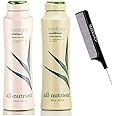 All-Nutrient RESTORE Shampoo & Conditioner DUO SET, Repairs Dry-Damaged Hair (w/Sleek Comb) UV+ Color Protection, 100% Vegan (12 oz + 12 oz DUO KIT)