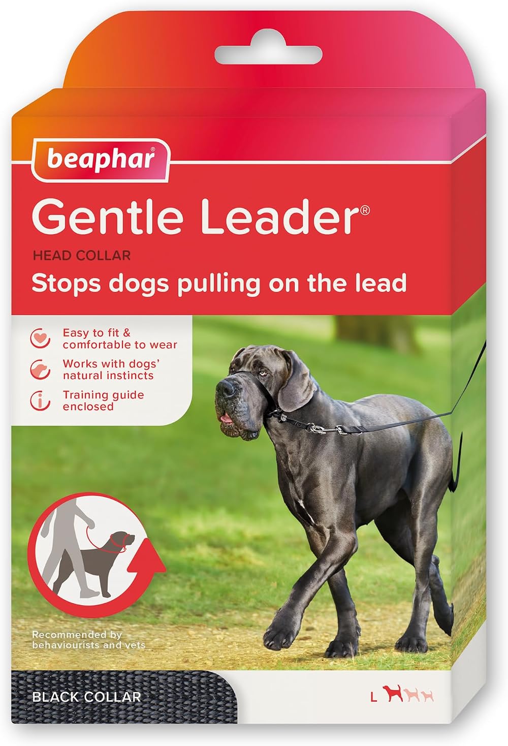 Beaphar Gentle Leader Head Collar for Large Dogs - Anti-Pull Training