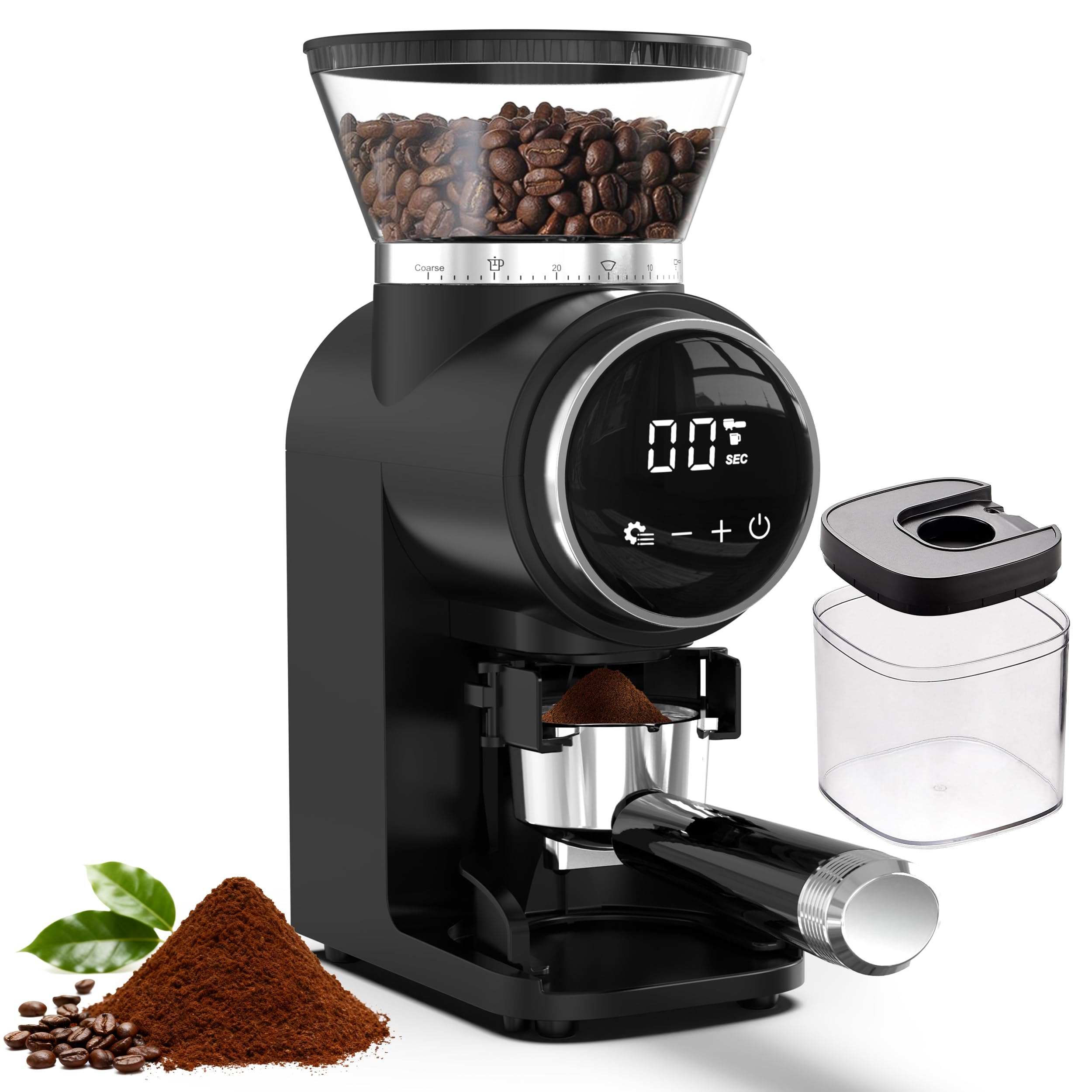 Photo 1 of Coffee Beans Grinder Electric, Conical Burr Coffee Grinder with 30 Grind Settings, Touchscreen Burr Mill Grinder for Home Use with 2-12 Cups