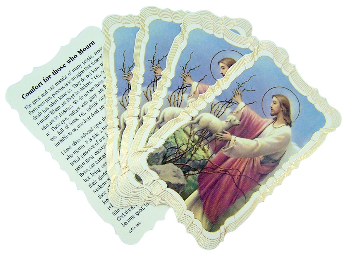 Funeral Or Memorial Service Holy Card With Comfort For Those Who