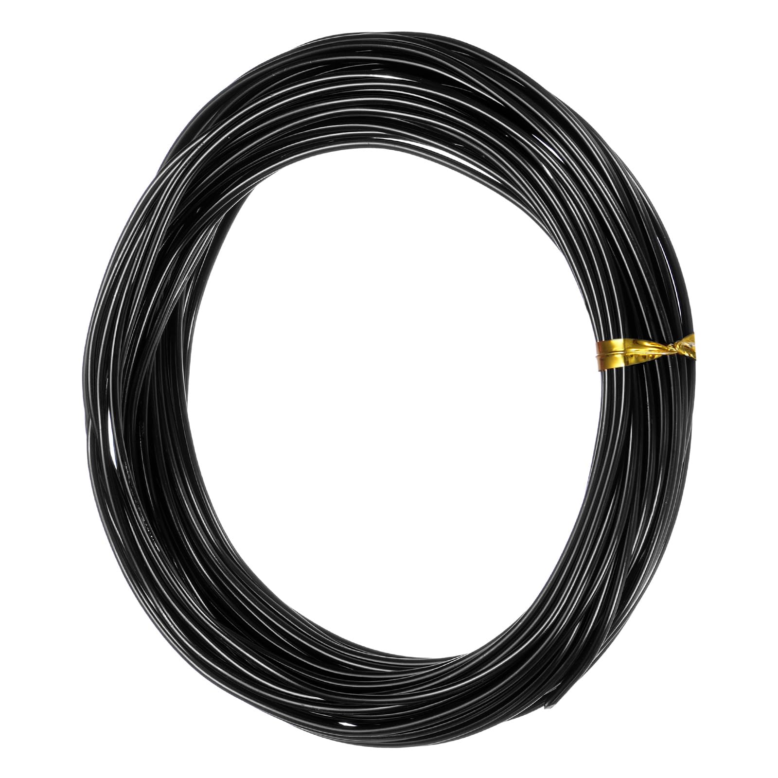M METERXITY 1.5mm Bonsai Training Wire, 32.8 Feet Total Anodized Aluminum Bonsai Wires for Bonsai Tree Shaping/Branches Fixing/Trunk Holding/DIY Crafting [Black]