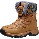 TRAILBLITZ Men's Winter Snow Boots Water Resistant Non Slip Warm Outdoor Lightweight Comfortable Durable 7.1 IN Height Hiking Shoes