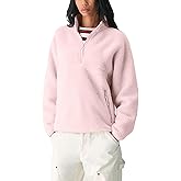 Aimiray Fleece Pullover Women Long Sleeve Half Zip Sherpa Jacket Warm Trendy Teddy Fall Sweatshirts with Side Pockets