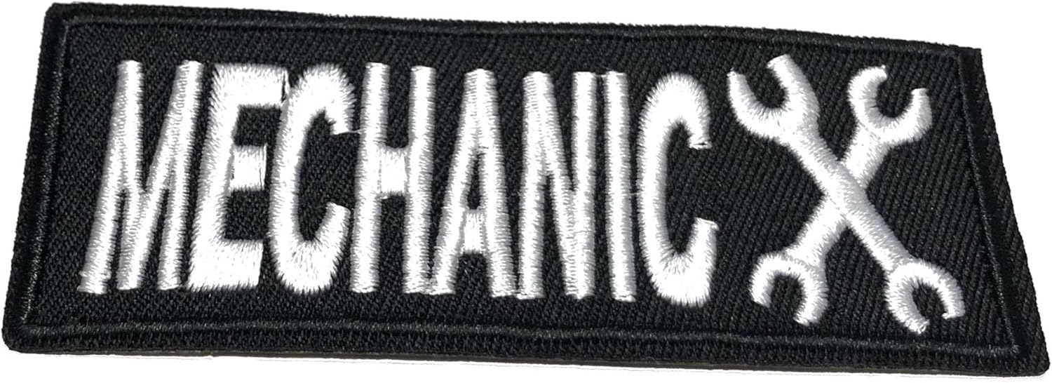 Mixed Media - Mechanic Tools Logo Patch 4