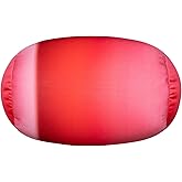 Focustree Squish Bean Bed Microbead Pillow Bolster Tube Body Pillow Smooth Cool Touch Fabric Neck & Back Support Throw Travel Pillow Fun Colors (Red Colorful)