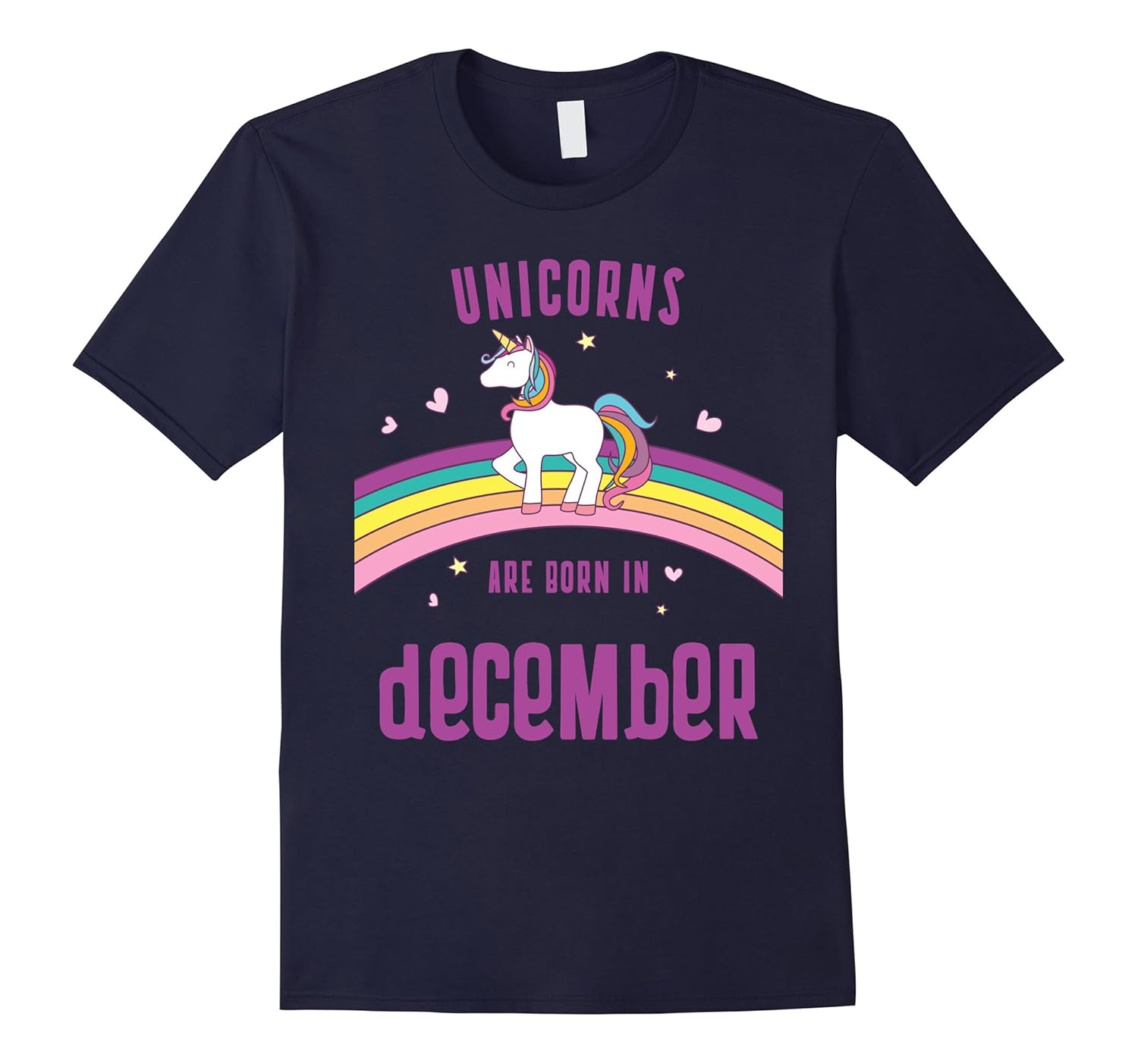 Unicorns Are Born In December Kids Cute Birth Month T Shirt-ANZ