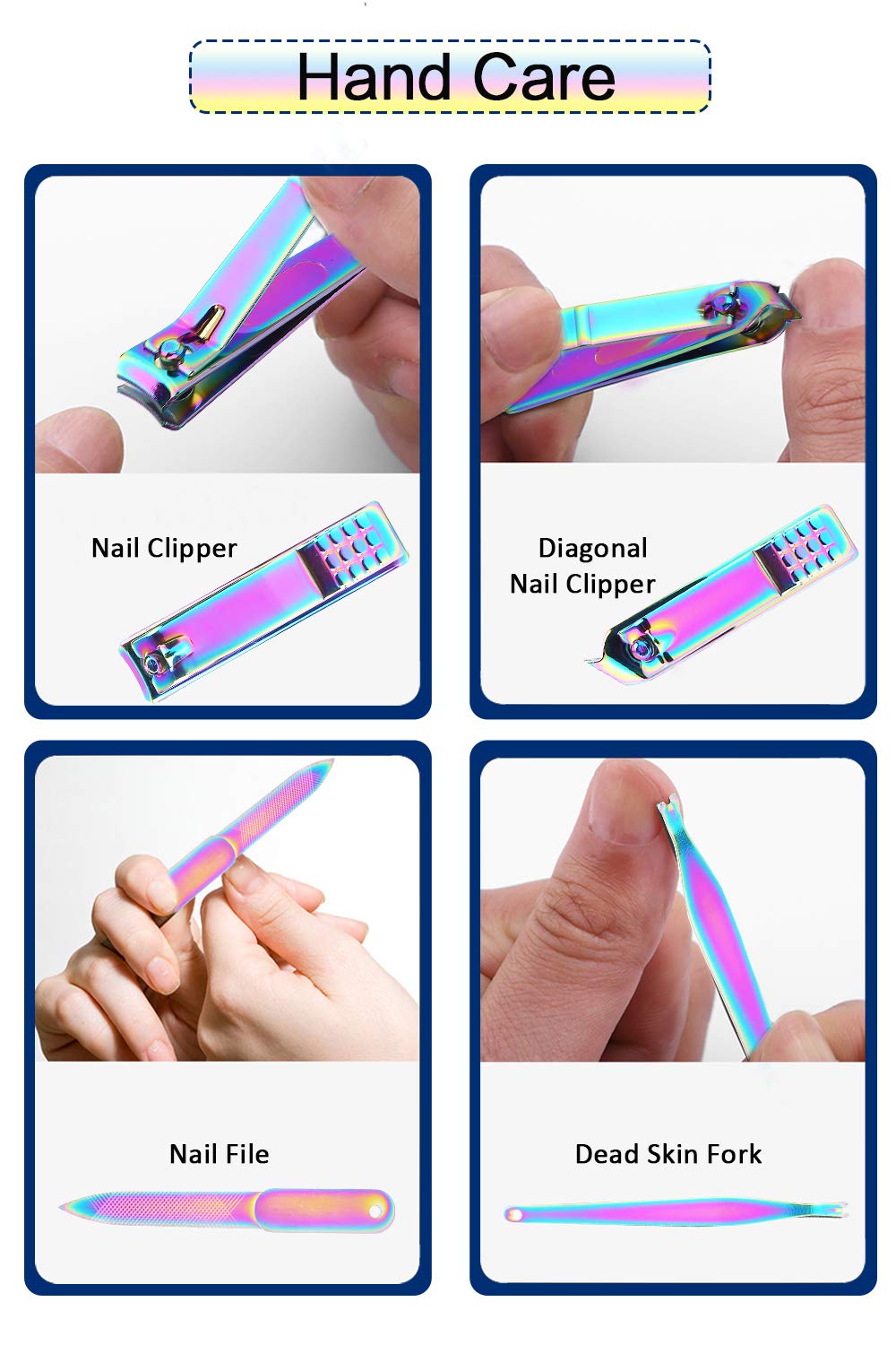 Manibeauty Nail Clipper Set with All Manicure Tools, Stylish Manicure Pedicure Kit for Personal Grooming : Beauty