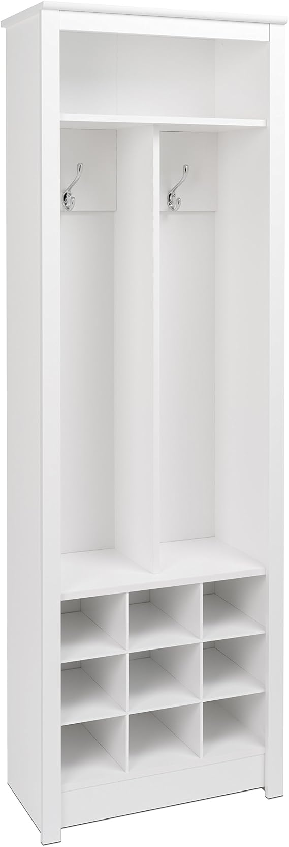 prepac shoe cubbie cabinet white on Amazon Com Prepac Entryway Organizer White Furniture Decor
