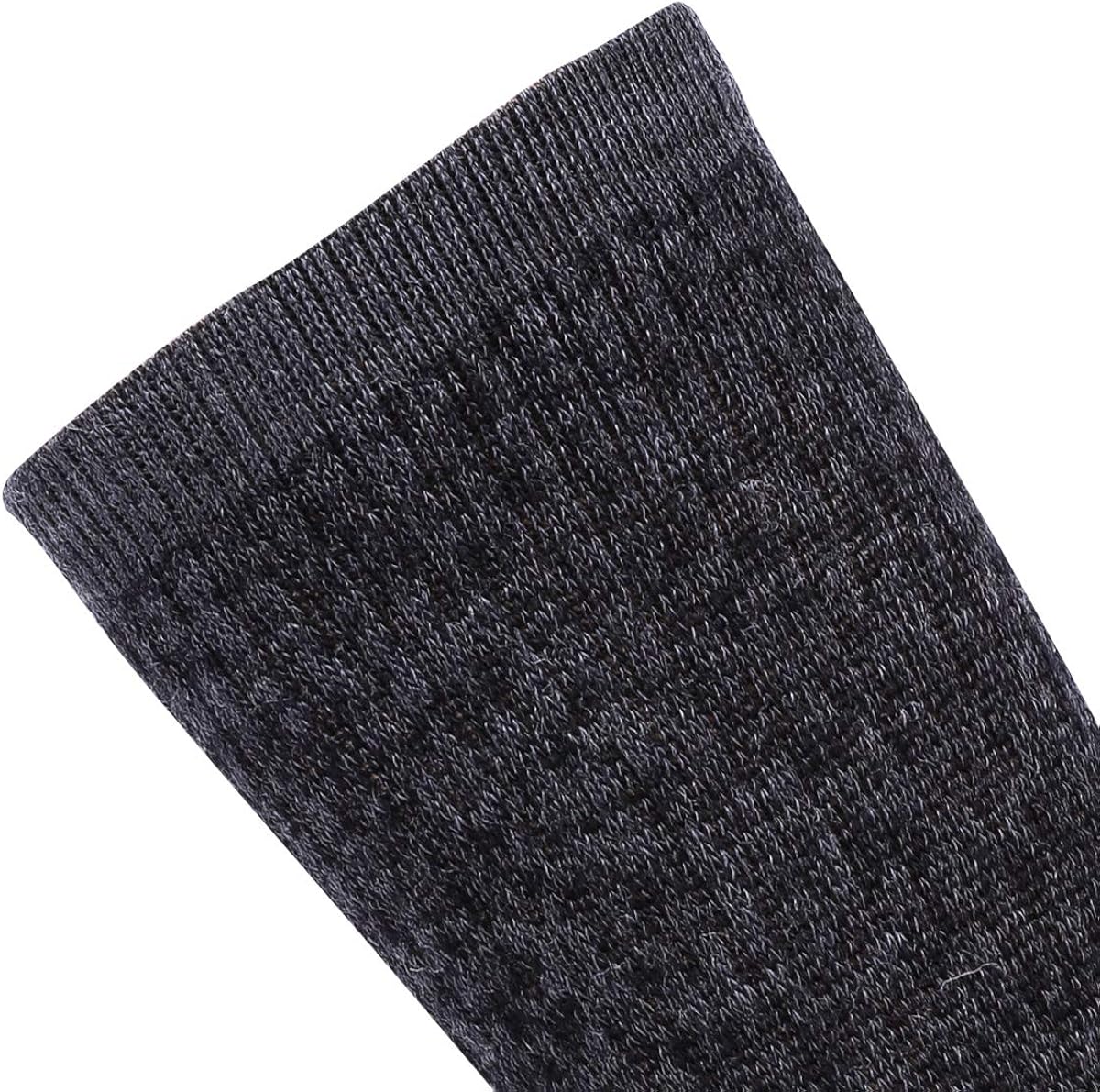 EnerWear 4 Pack Women's Merino Wool Outdoor Hiking Trail Crew Sock (US Shoe Size 4-10, Black Stripe/Dark Grey/Multi): Clothing