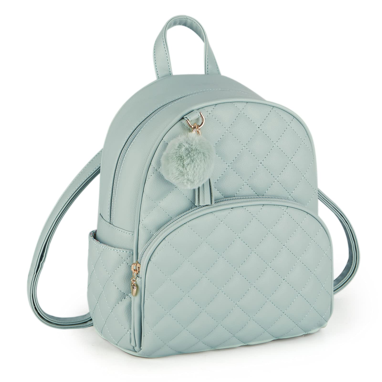 ECOSUSI Mini Backpack for Women Leather Small