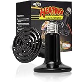 GAJUX Ceramic Heat Emitter 2 Pack, 100W Reptile Heat Lamp Bulbs, Terrarium Heat Lamp for Amphibian, Pet Brooder Coop, Lizards