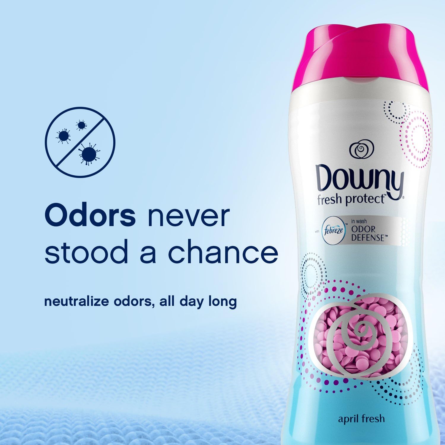 Downy Fresh Protect April Fresh with Febreze Odor Defense In-Wash Scent Beads, 20.1 Ounce: Health & Personal Care
