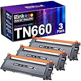 E-Z Ink Compatible Toner Cartridge Replacement for Brother TN660 TN630 Toner Cartridges High Yield to use with HL-L2380DW HL-L2300D HL-L2340DW MFC-L2680W MFC-L2740DW Printer (3 Black TN660)