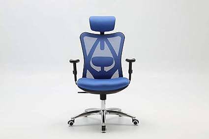 Sandy Chaise De Bureau Ergonomique Pour Ordinateur Appuie Tete Reglable Dossier Et Accoudoirs Soutien Bas Du Dos Maille Amazon Fr Cuisine Maison