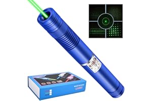 LUEIIN Green Laser Pointer, Long Range 20000 Feet Green Laser Pointer High Power with Star Cap for Night Astronomy Outdoor Camping Hunting