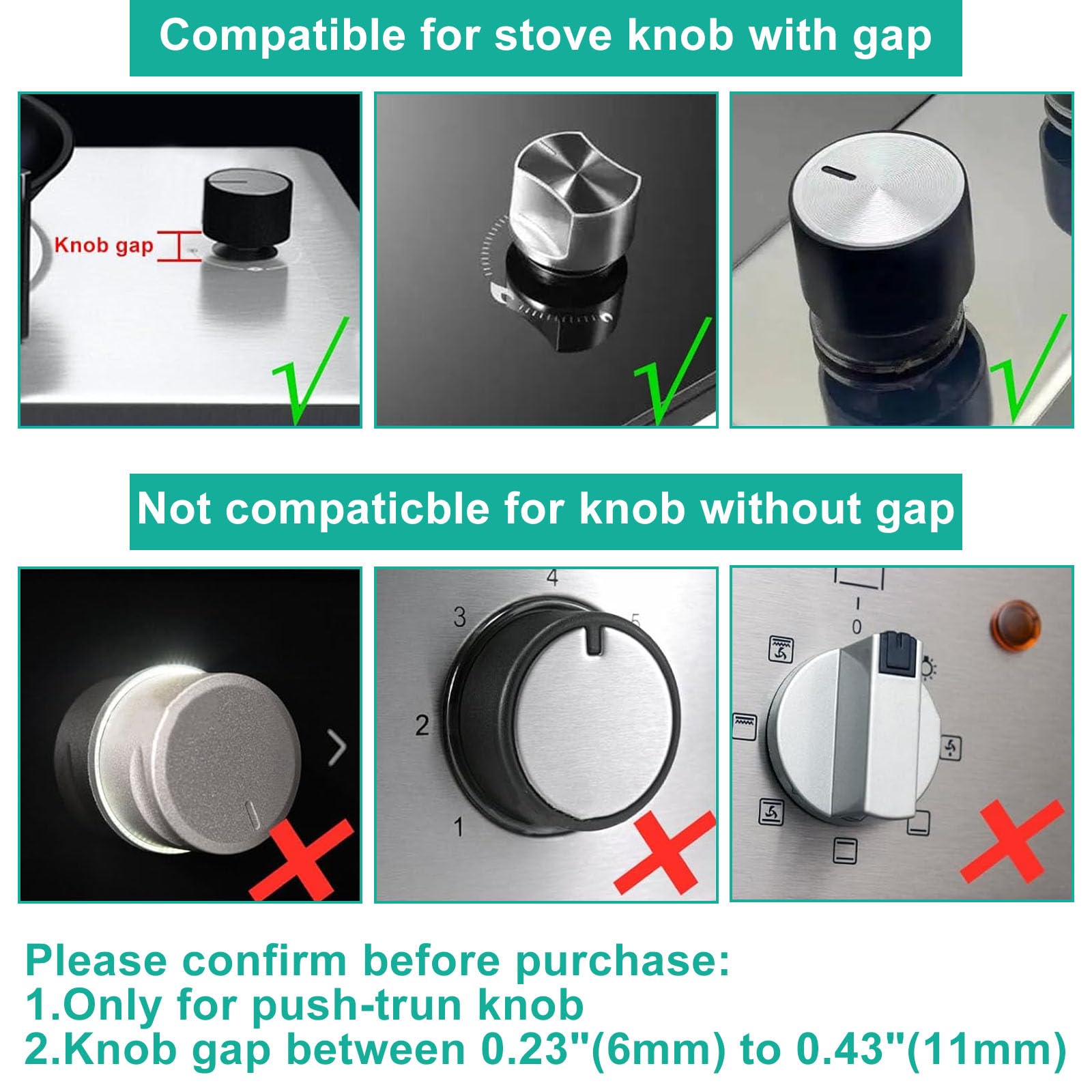 5pcs Gas Stove Knob Locks, Oven Lock Child Safety Gas Stove Knob Covers, Baby Proof Stove Knob Covers Lock Gas Stove Child Safety Knob Locks Childproof Baby Proofing Oven Safety Lock No Tools (Black)