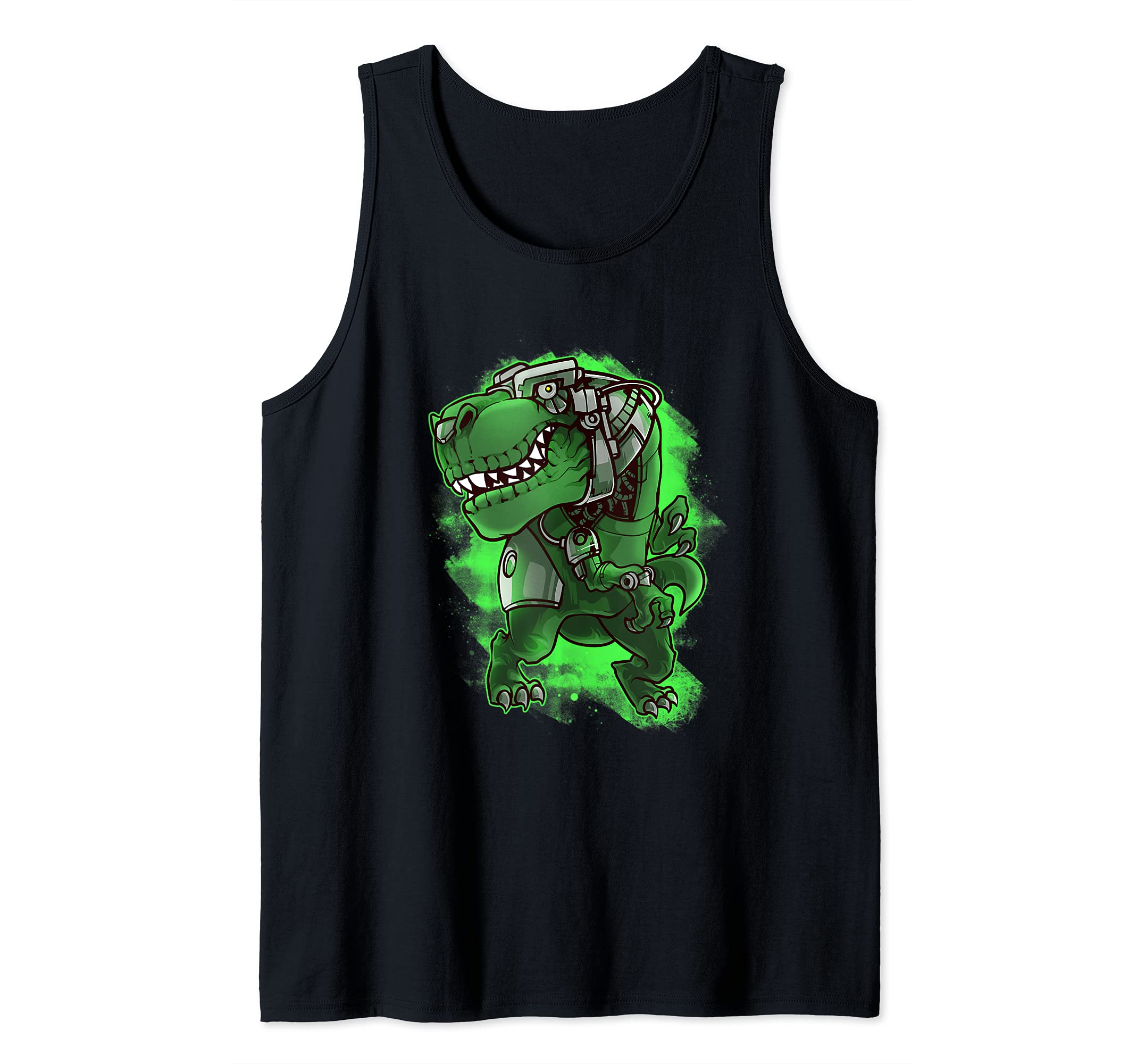 T-Rex Robotic Dino Future Dinosaur Lover Tank Top